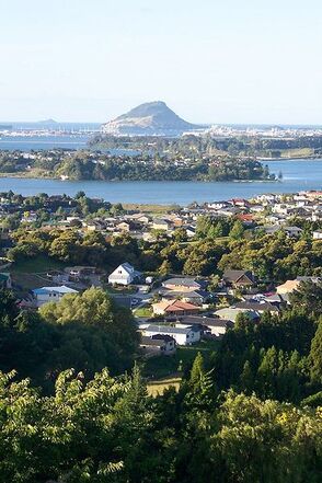 This is an Aerial view of Tauranga